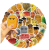 Naklejki winylowe Wlepy Roblox Faces Winning Smile 50 szt STICKERBOMB
