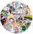 Naklejki winylowe Wlepy Memy Humorystyczne 50 szt STICKERBOMB