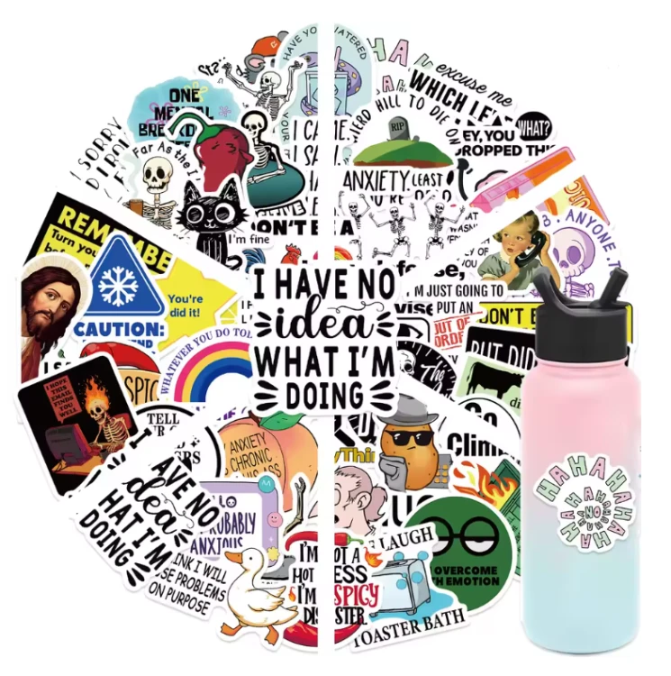 Naklejki winylowe Wlepy Memy Humorystyczne 50 szt STICKERBOMB