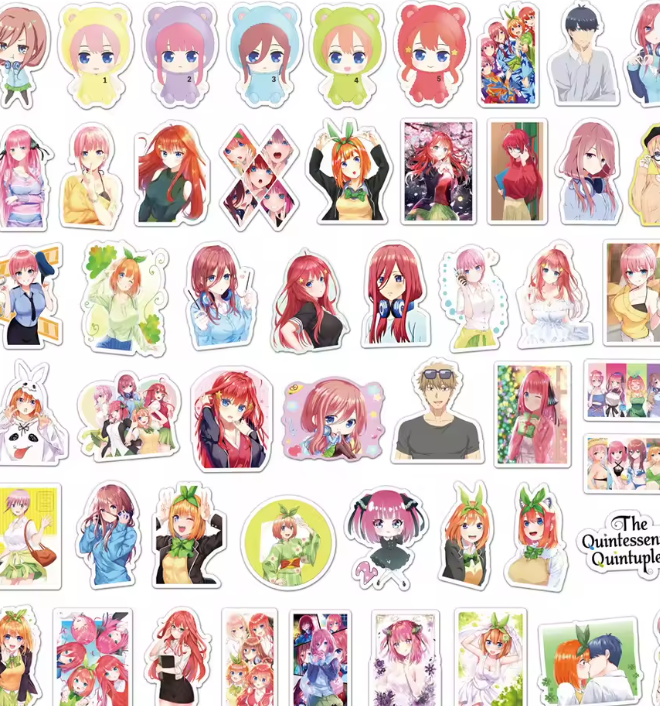 Naklejki winylowe Wlepy Sposób na Pięcioraczki 50 szt STICKERBOMB