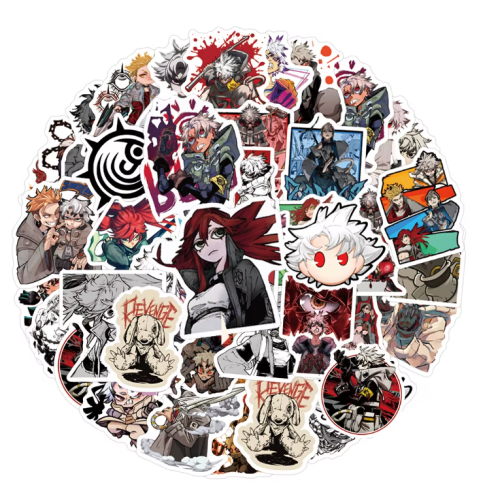 Naklejki winylowe Wlepy Gachiakuta Rudo Luther 60 szt STICKERBOMB