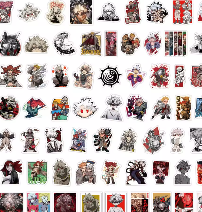 Naklejki winylowe Wlepy Gachiakuta Rudo Luther 60 szt STICKERBOMB