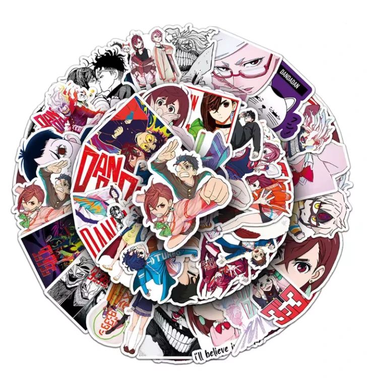 Naklejki winylowe Wlepy Dandadan Turbo Granny 50 szt STICKERBOMB
