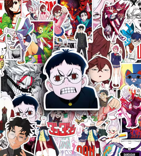 Naklejki winylowe Wlepy Dandadan Turbo Granny 50 szt STICKERBOMB