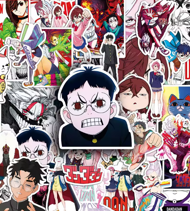 Naklejki winylowe Wlepy Dandadan Turbo Granny 50 szt STICKERBOMB