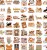 Naklejki winylowe Wlepy Jesienne Książkowe Cozy 50 szt STICKERBOMB