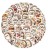 Naklejki winylowe Wlepy Kreskówkowe Jeże Jeżyki 50 szt STICKERBOMB