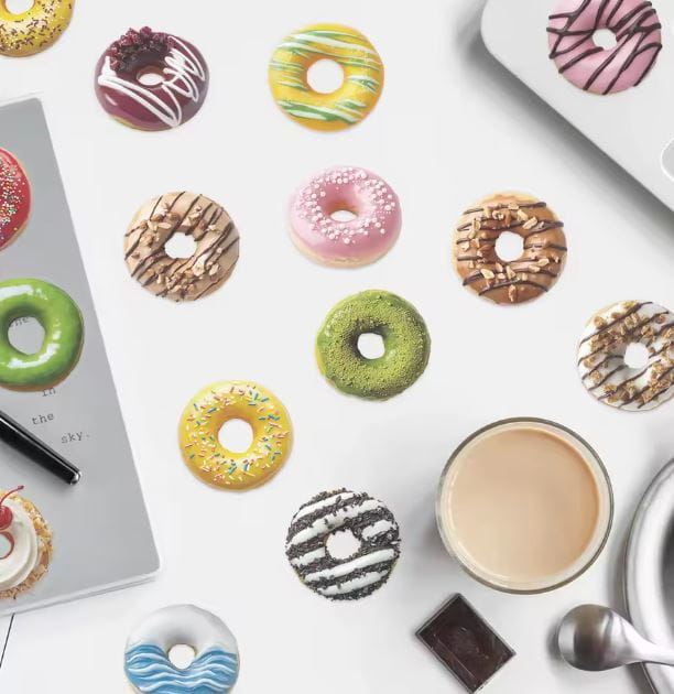 Naklejki winylowe Wlepy Słodkie Donuty Pączki 50 szt STICKERBOMB