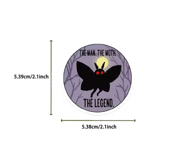Naklejki winylowe Wlepy Kreskówkowe Ćmy Mothman 50 szt STICKERBOMB