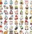 Naklejki winylowe Wlepy Krasnale Gnomy Dwarfs 50 szt STICKERBOMB