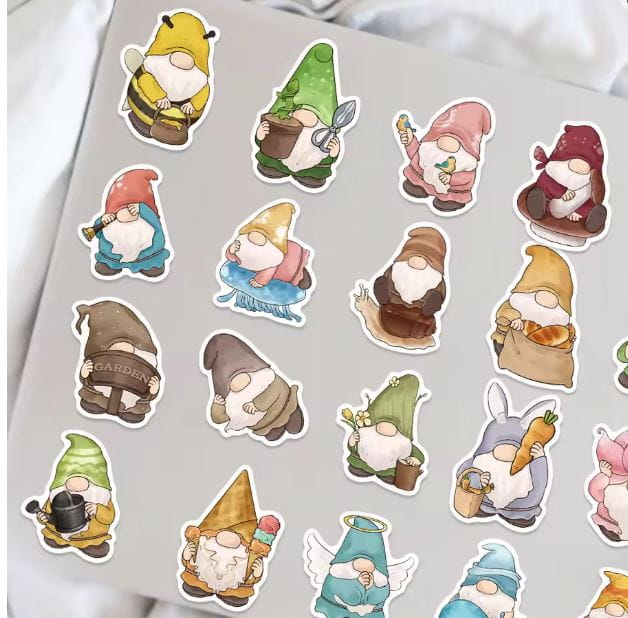 Naklejki winylowe Wlepy Krasnale Gnomy Dwarfs 50 szt STICKERBOMB