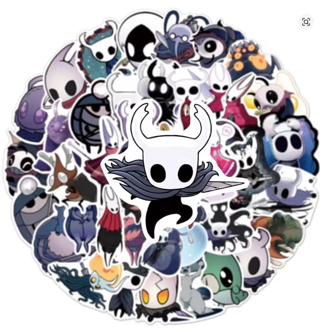 Naklejki winylowe Wlepy Hollow Knight Hornet 50 szt STICKERBOMB