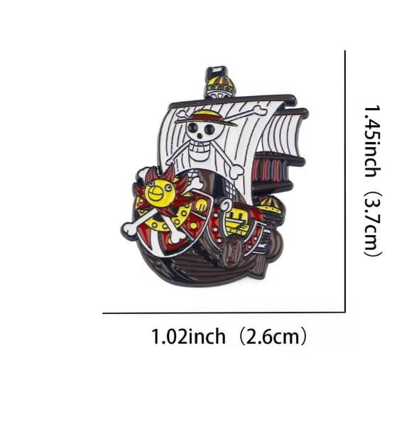 Przypinka emaliowana metalowa PIN Thousand Sunny One Piece