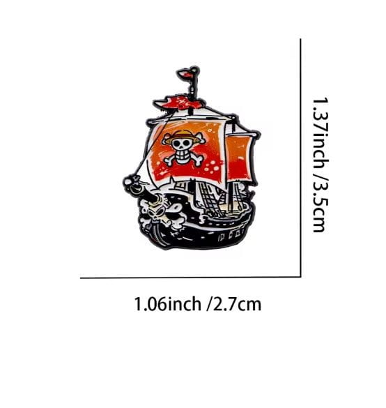 Przypinka emaliowana metalowa PIN Going Merry One Piece