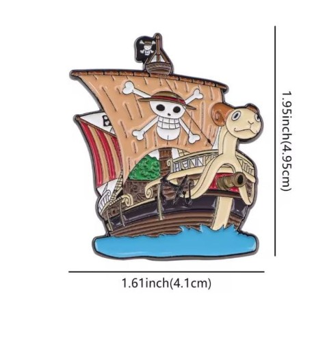 Przypinka emaliowana metalowa PIN Statek Going Merry One Piece