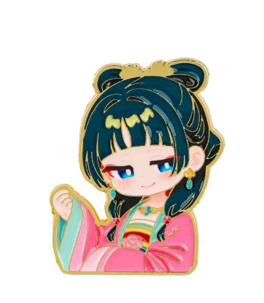 Przypinka emaliowana metalowa PIN Maomao Cute ver. 3 Zapiski Zielarki