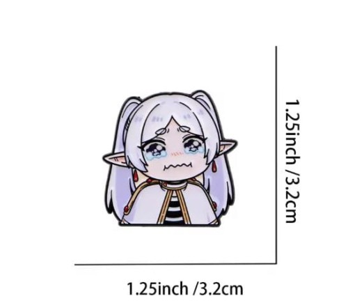 Przypinka emaliowana metalowa PIN Frieren Chibi ver. 2 Anime