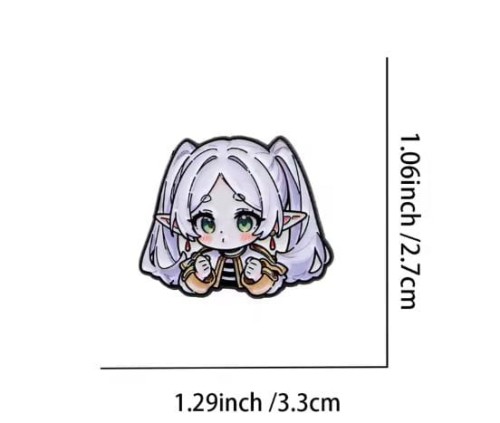 Przypinka emaliowana metalowa PIN Frieren Chibi ver. 3 Anime