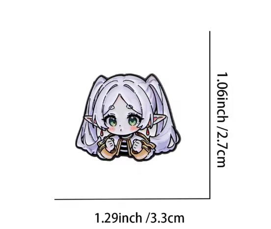 Przypinka emaliowana metalowa PIN Frieren Chibi ver. 3 Anime