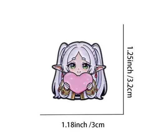 Przypinka emaliowana metalowa PIN Frieren Cute ver. 2 Anime