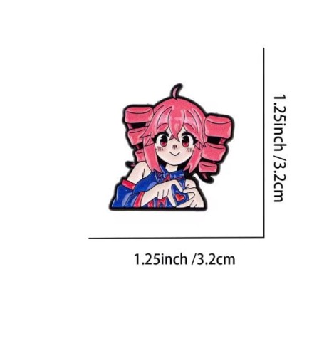 Przypinka emaliowana metalowa PIN Kasane Teto Vocaloid Chibi ver. 3
