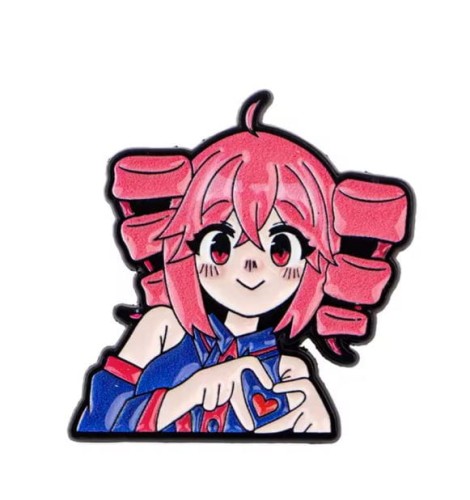 Przypinka emaliowana metalowa PIN Kasane Teto Vocaloid Chibi ver. 3