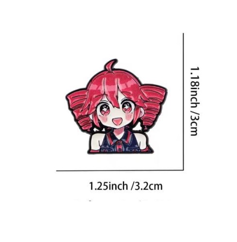Przypinka emaliowana metalowa PIN Kasane Teto Vocaloid Chibi ver. 4