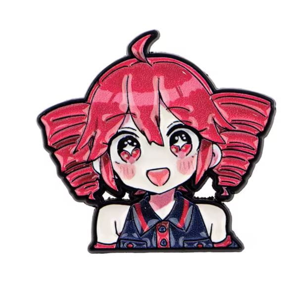 Przypinka emaliowana metalowa PIN Kasane Teto Vocaloid Chibi ver. 4