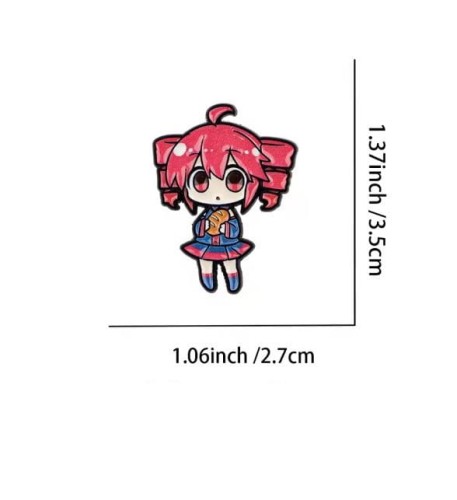Przypinka emaliowana metalowa PIN Kasane Teto Vocaloid Chibi ver. 5