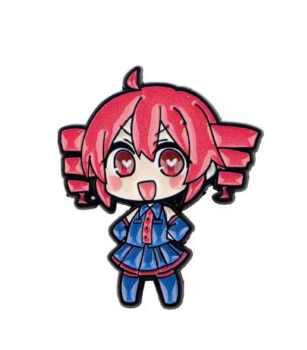 Przypinka emaliowana metalowa PIN Kasane Teto Vocaloid Chibi ver. 6