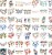Naklejki winylowe Wlepy Lampiony Latarenki STICKERBOMB 50 sztuk