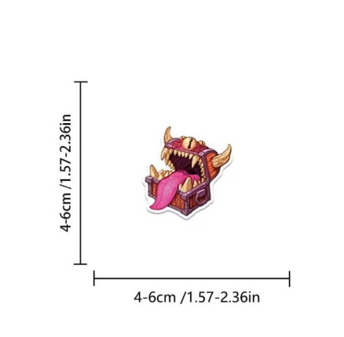 Naklejki winylowe Wlepy Dungeons &amp; Dragons D&amp;D 50szt STICKERBOMB