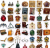 Naklejki winylowe Wlepy Harry Potter Retro 50szt STICKERBOMB