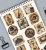 Naklejki winylowe Wlepy Retro Dark Academia BuJo 50szt STICKERBOMB