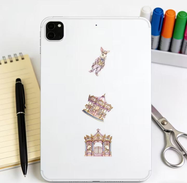 Naklejki winylowe Wlepy Pastelowe Bajkowe BuJo 50szt STICKERBOMB