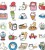 Naklejki winylowe Wlepy Zabawne Śmieszne Kotki 50szt STICKERBOMB