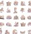 Naklejki winylowe Wlepy Pastelowe Bajkowe BuJo 50szt STICKERBOMB