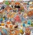 Naklejki winylowe Wlepy Zabawne Zwierzęta MIX 50szt STICKERBOMB
