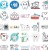 Naklejki winylowe Wlepy Zęby Dentysta Stomatolog 50szt STICKERBOMB