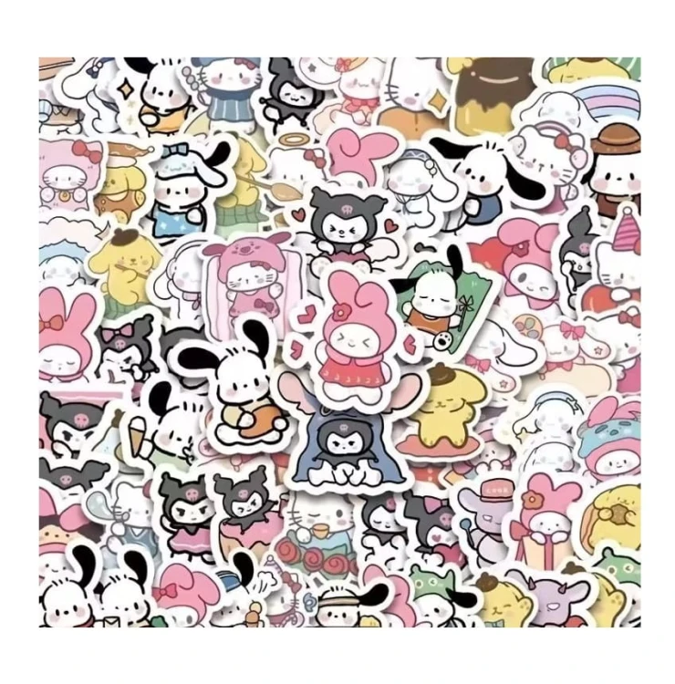 Naklejki winylowe Wlepy Chibi postacie z Bajki 100 szt STICKERBOMB