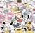 Naklejki winylowe Wlepy Chibi postacie z Bajki 100 szt STICKERBOMB