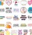 Naklejki winylowe Wlepy Przyjaźń Przyjaciele Friendship 50 szt STICKERBOMB