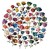 Naklejki winylowe Wlepy Kolorowe Barwione Róże MIX 55 szt STICKERBOMB