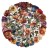 Naklejki winylowe Wlepy Kolorowe Barwione Róże MIX 55 szt STICKERBOMB