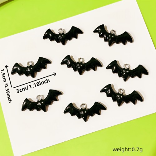 Zawieszka emaliowana Charms Nietoperze Halloween 4 sztuki