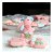 Zawieszka żywiczna Charms Różowy króliczek z kokardą Kawaii 2 sztuki