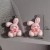 Zawieszka żywiczna Charms Różowy króliczek Kawaii 2 sztuki