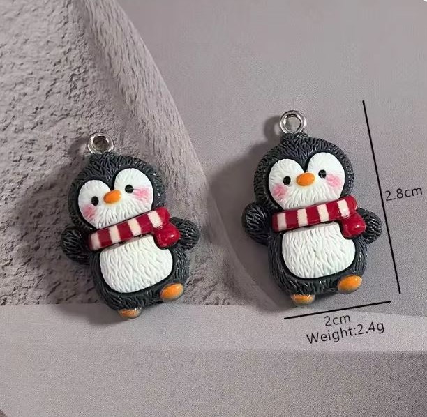 Zawieszka żywiczna Charms Brązowy piesek Kawaii 2 sztuki
