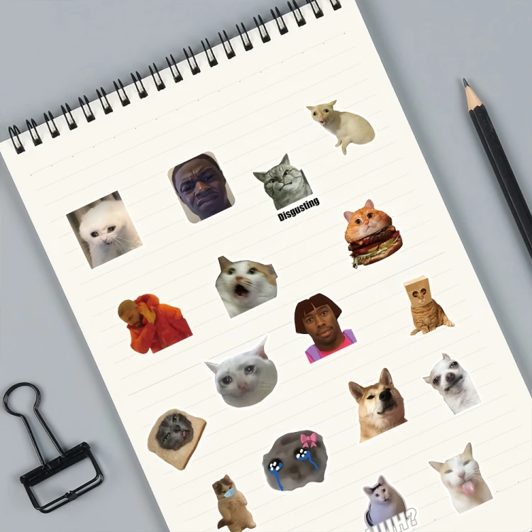 Naklejki winylowe Wlepy Śmieszne obrazki Memy MIX 50 sztuk STICKERBOMB