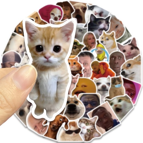 Naklejki winylowe Wlepy Śmieszne obrazki Memy MIX 50 sztuk STICKERBOMB